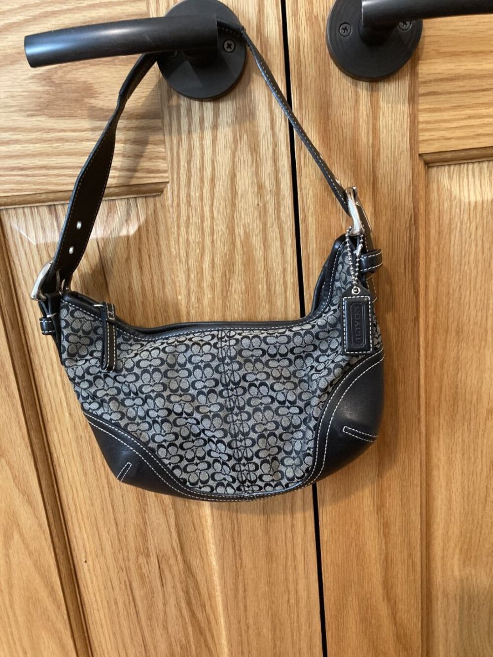 COACH 6351 Black Shoulder Hobo Bag